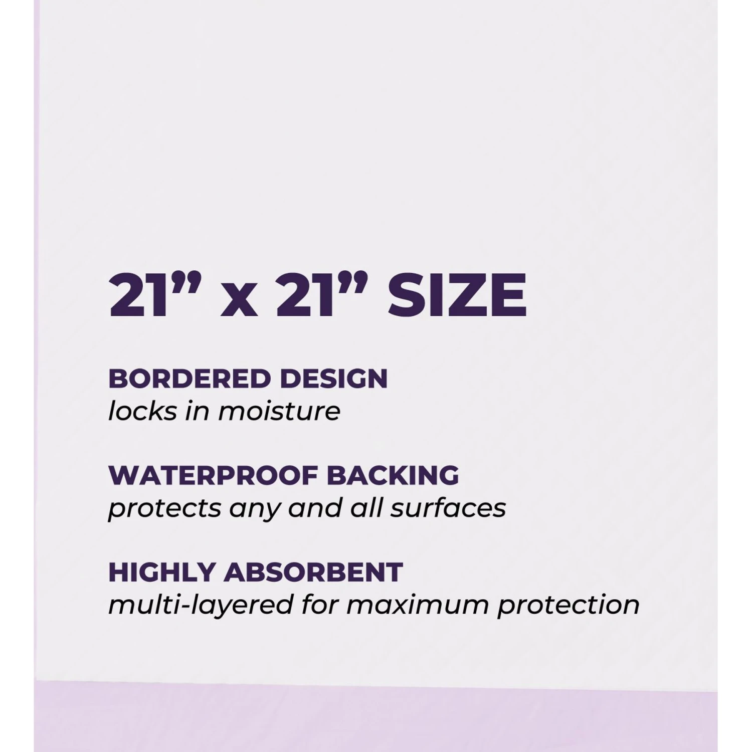 Green Lifestyle Disposable Lavender Scented Dog & Cat Pee Pads, 100 Count 2 Green Lifestyle Disposable Lavender Scented Dog & Cat Pee Pads, 100 Count - Image 2