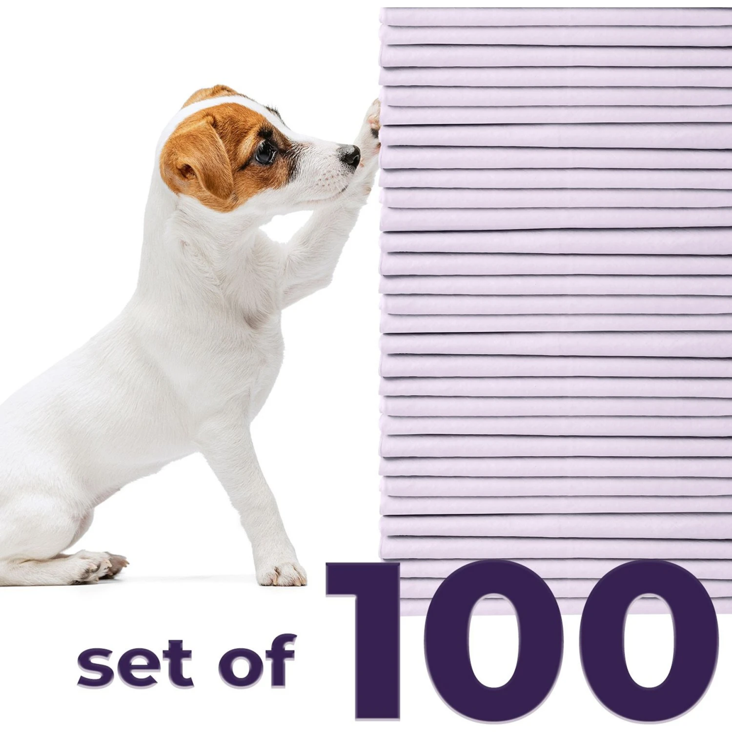 Green Lifestyle Disposable Lavender Scented Dog & Cat Pee Pads, 100 Count 3 Green Lifestyle Disposable Lavender Scented Dog & Cat Pee Pads, 100 Count - Image 3