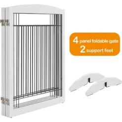 Yaheetech 4-Panel Dog Gate -Pup Haven Sales Store 1033302 PT3. AC SS1800 V1703798894