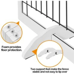 Yaheetech 4-Panel Dog Gate -Pup Haven Sales Store 1033302 PT5. AC SS1800 V1703798880