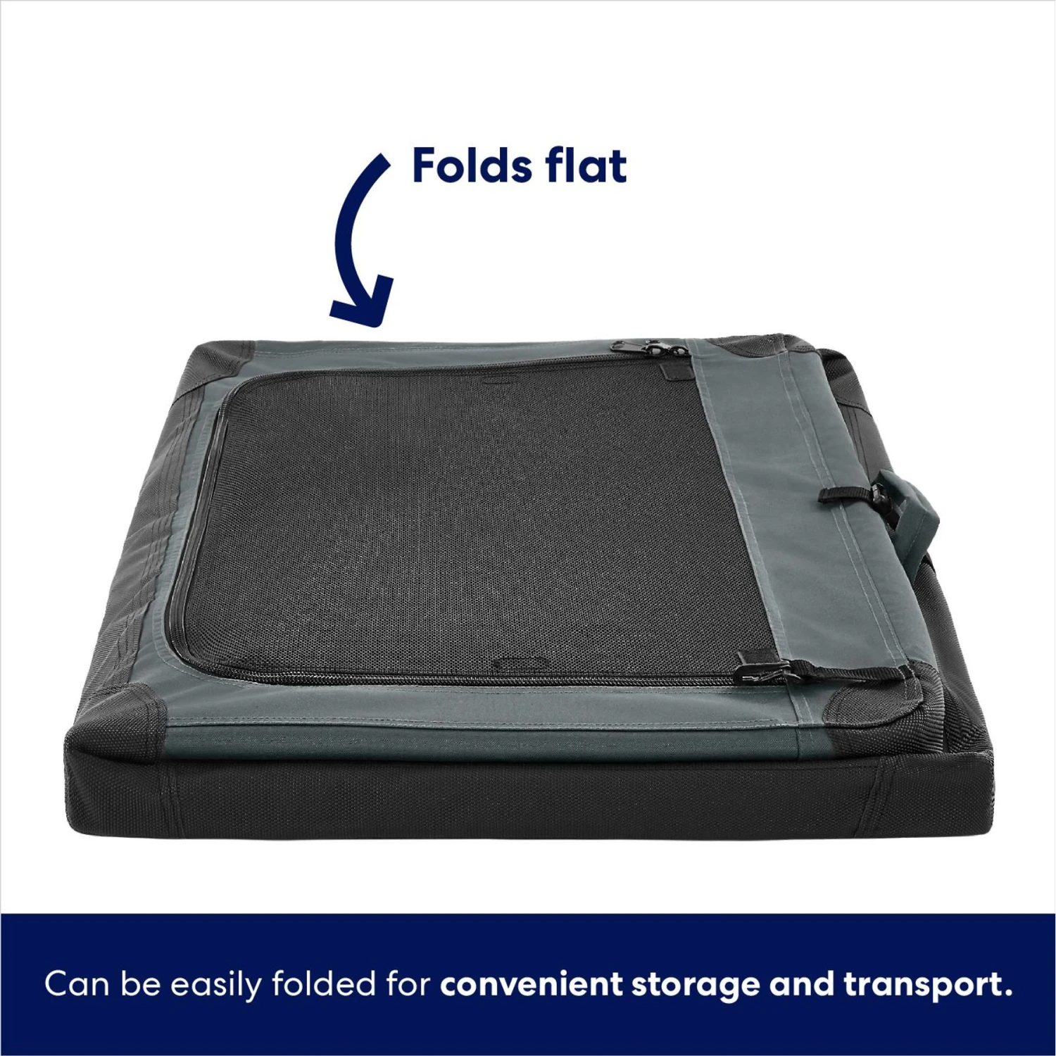 Frisco Indoor & Outdoor 3-Door Collapsible Soft-Sided Dog & Small Pet Crate 6 Frisco Indoor & Outdoor 3-Door Collapsible Soft-Sided Dog & Small Pet Crate - Image 6