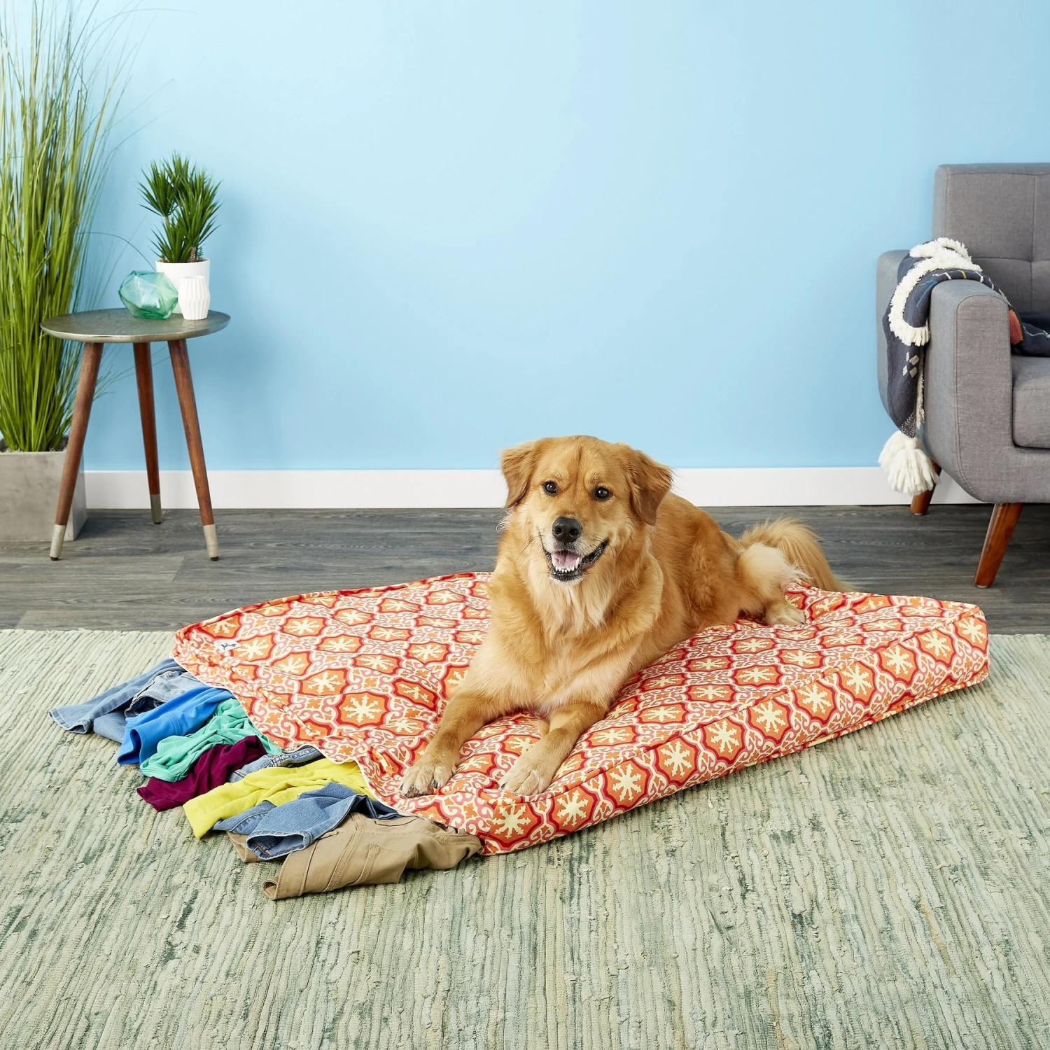 Molly Mutt Papillon Square Dog Bed Duvet Cover 1 Molly Mutt Papillon Square Dog Bed Duvet Cover
