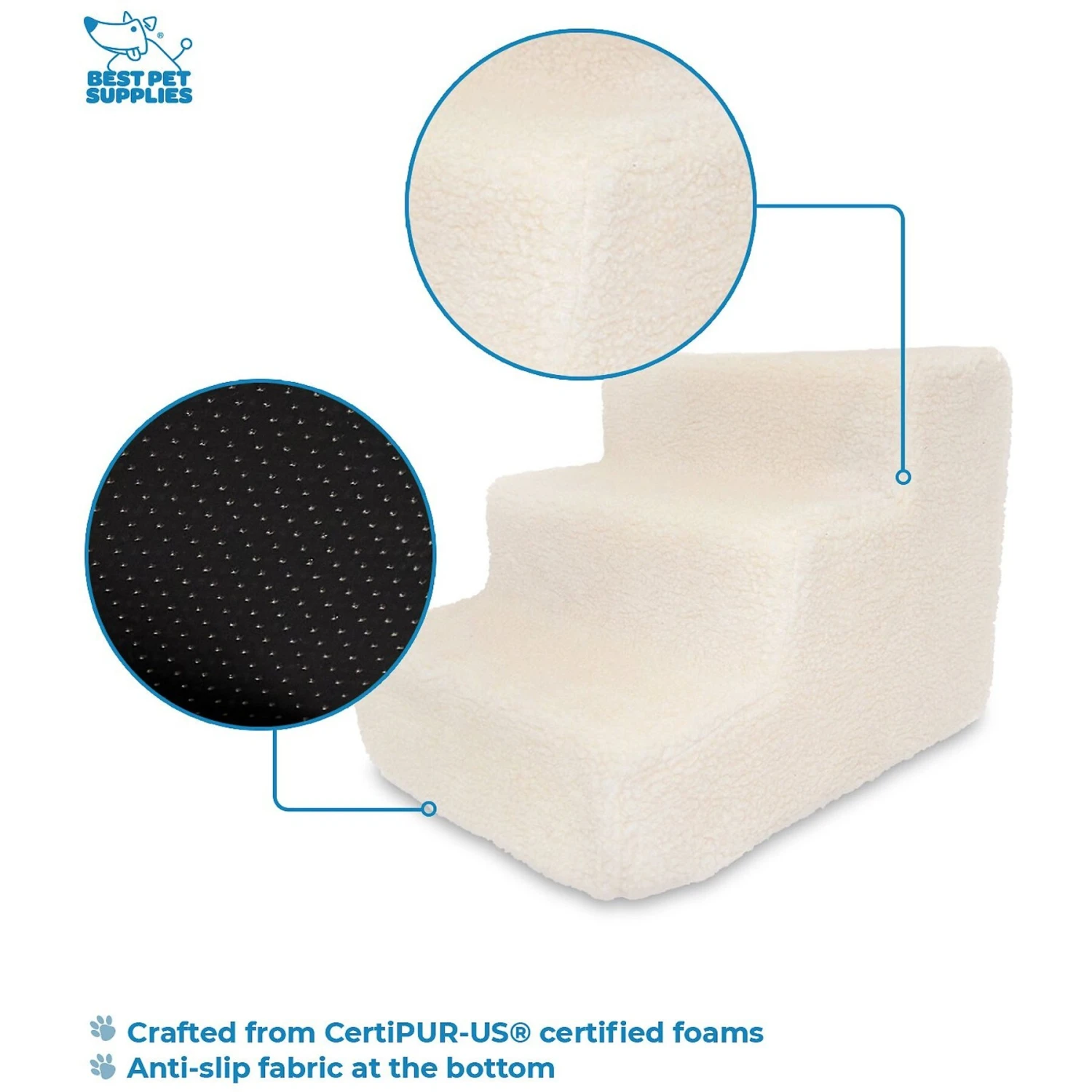 Best Pet Supplies Foam Cat & Dog Stairs 3 Best Pet Supplies Foam Cat & Dog Stairs - Image 3