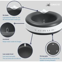 Torus Pet Filtered Dog & Cat Water Bowl 13 Torus Pet Filtered Dog & Cat Water Bowl -Pup Haven Sales Store 108653 PT4. AC SS1800 V1676903618