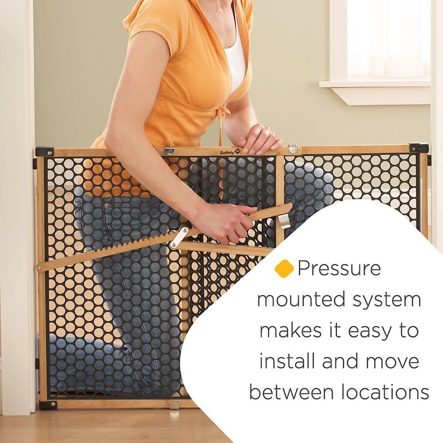 Safety 1st Nature Next Bamboo Pet Gate 5 Safety 1st Nature Next Bamboo Pet Gate - Image 5