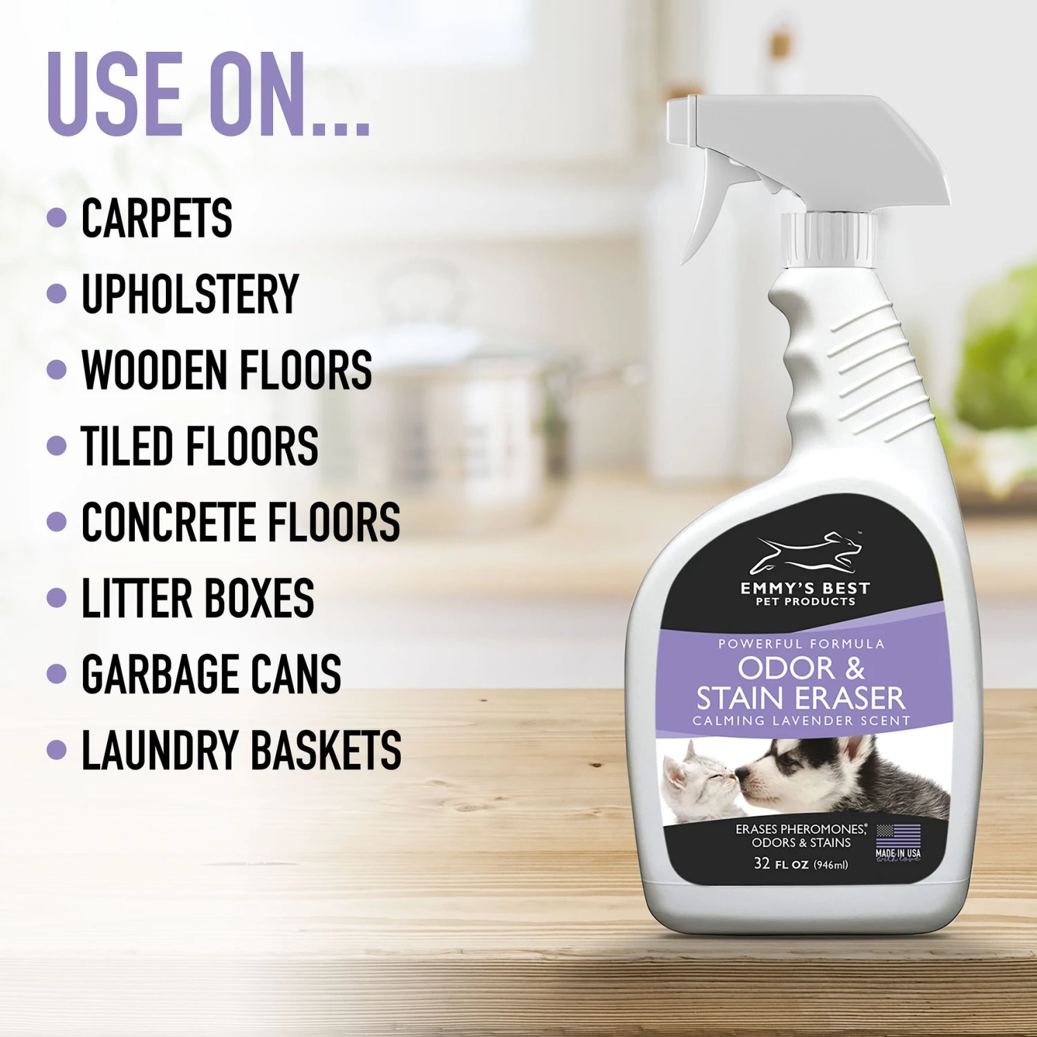 Emmy's Best Pet Products Enzyme-Based Pet Odor & Stain Eraser 7 Emmy's Best Pet Products Enzyme-Based Pet Odor & Stain Eraser - Image 7