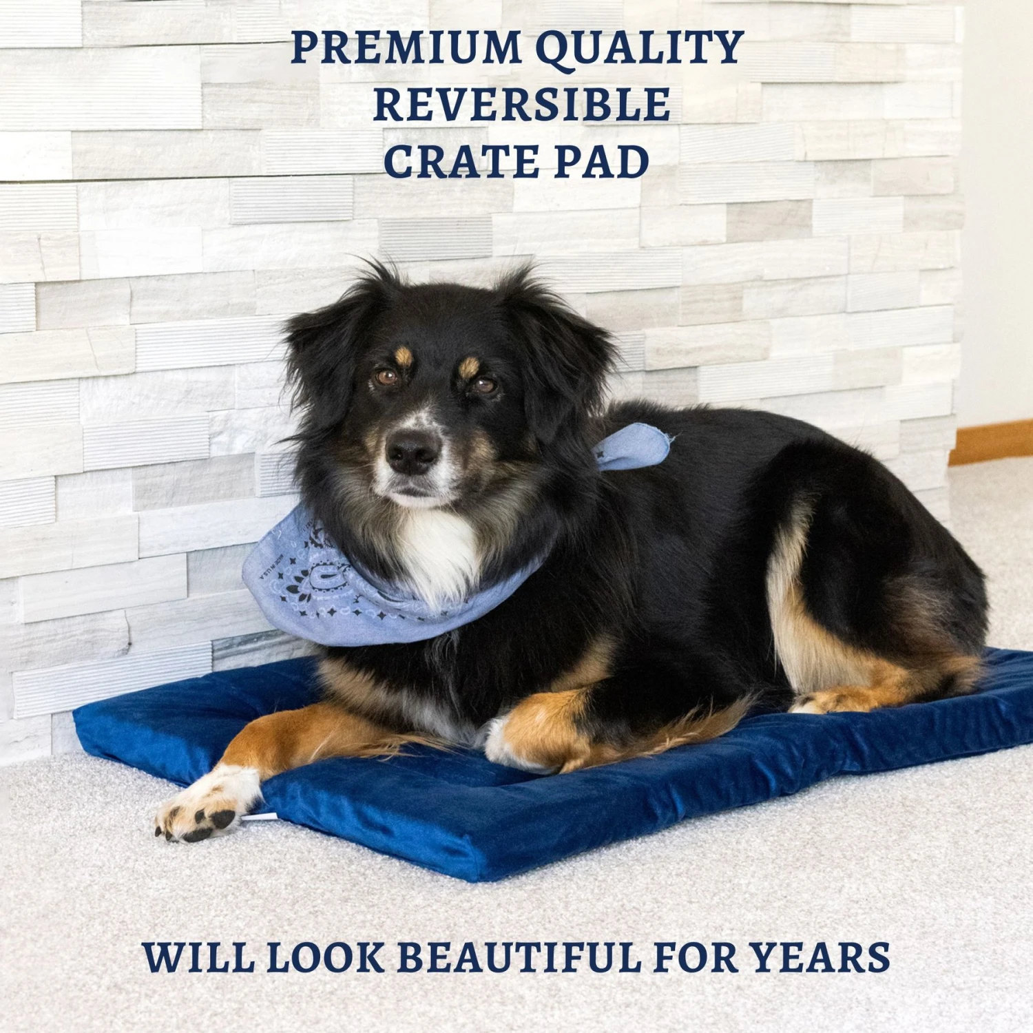 Pet Dreams Sleep-eez Plush Reversible Dog Crate Mat 2 Pet Dreams Sleep-eez Plush Reversible Dog Crate Mat - Image 2
