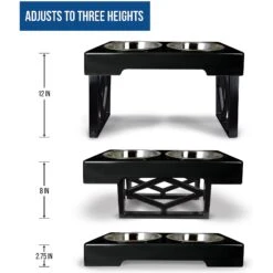 Pet Zone Designer Diner Adjustable Elevated Dog & Cat Bowls, 7-cup 10 Pet Zone Designer Diner Adjustable Elevated Dog & Cat Bowls, 7-cup -Pup Haven Sales Store 115664 Pt3. AC SS1800 V1583771920
