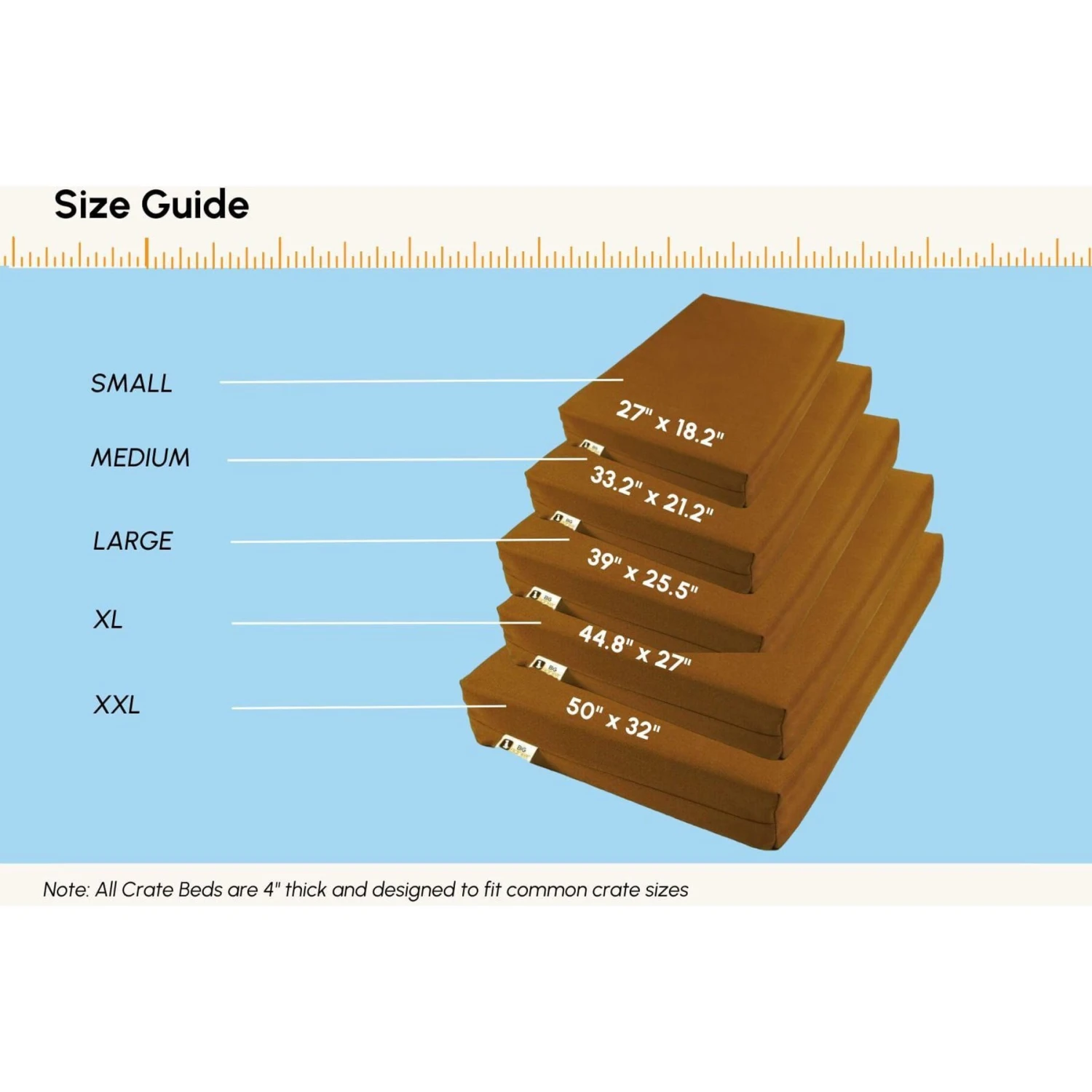 Big Barker 4" Orthopedic Sleek Dog Crate Pad 5 Big Barker 4" Orthopedic Sleek Dog Crate Pad - Image 5
