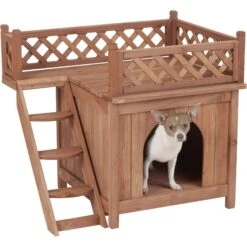 Merry Products Room With A View Wood Dog & Cat House 6 Merry Products Room With A View Wood Dog & Cat House -Pup Haven Sales Store 118007 PT3. AC SS1800 V1569020374