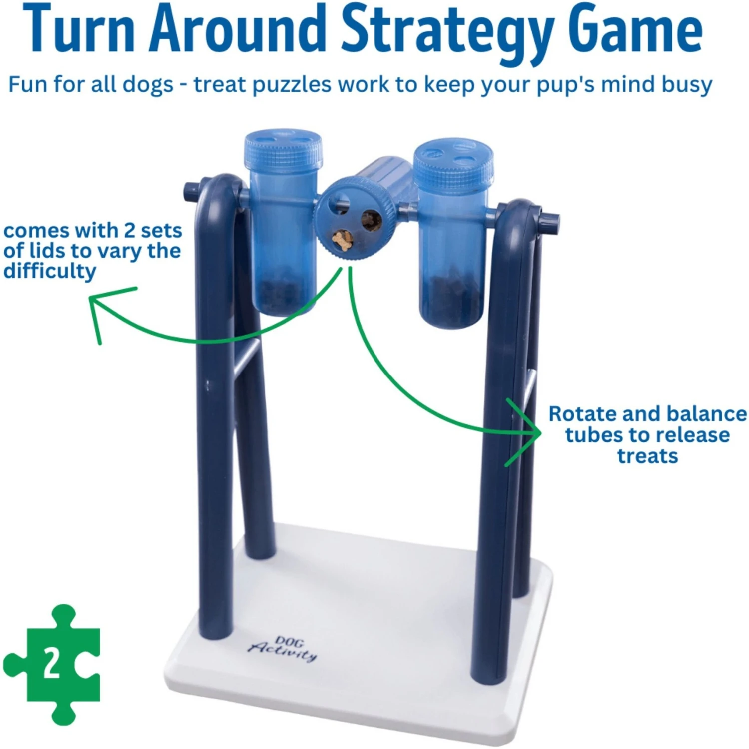 TRIXIE Mad Scientist Turn Around Activity Strategy Game Dog Toy, Level 2 6 TRIXIE Mad Scientist Turn Around Activity Strategy Game Dog Toy, Level 2 - Image 6