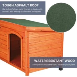 TRIXIE Natura Classic Dog House With Weatherproof Finish, Elevated Floor 11 TRIXIE Natura Classic Dog House With Weatherproof Finish, Elevated Floor -Pup Haven Sales Store 118966 PT3. AC SS1800 V1643409423