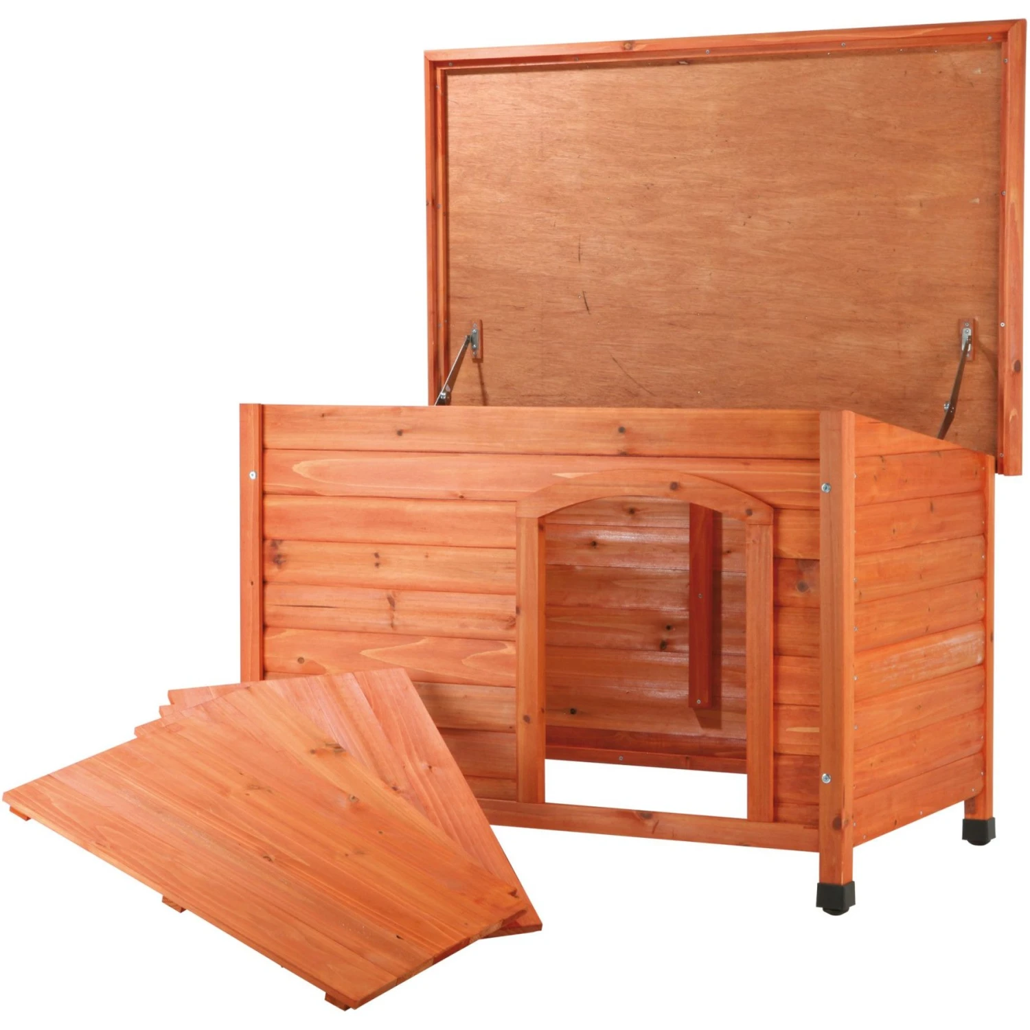 TRIXIE Natura Classic Dog House With Weatherproof Finish, Elevated Floor 6 TRIXIE Natura Classic Dog House With Weatherproof Finish, Elevated Floor - Image 6