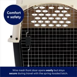 Frisco Plastic Dog & Cat Kennel, Almond & Black 11 Frisco Plastic Dog & Cat Kennel, Almond & Black -Pup Haven Sales Store 120138 PT4. AC SS1800 V1667229308