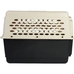 Frisco Plastic Dog & Cat Kennel, Almond & Black 12 Frisco Plastic Dog & Cat Kennel, Almond & Black -Pup Haven Sales Store 120138 PT5. AC SS1800 V1554383939