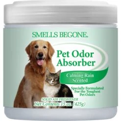 Smells Begone Calming Rain Pet Odor Absorbing Solid Gel