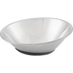 OurPets Tilt-A-Bowl Rubber-Bonded Stainless Steel Dog Bowl