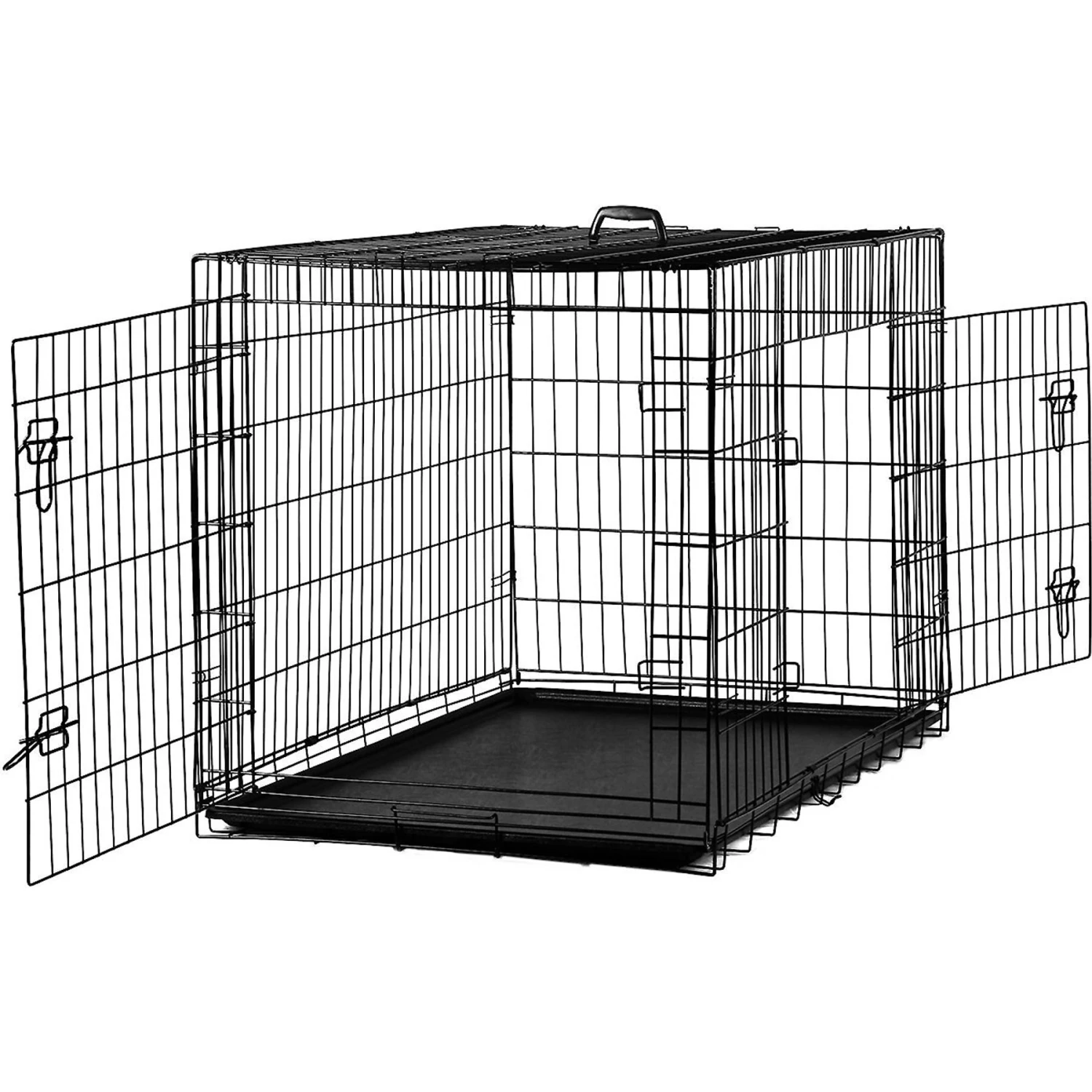 Paws & Pals Oxgord Double Door Collapsible Wire Dog Crate 6 Paws & Pals Oxgord Double Door Collapsible Wire Dog Crate - Image 6