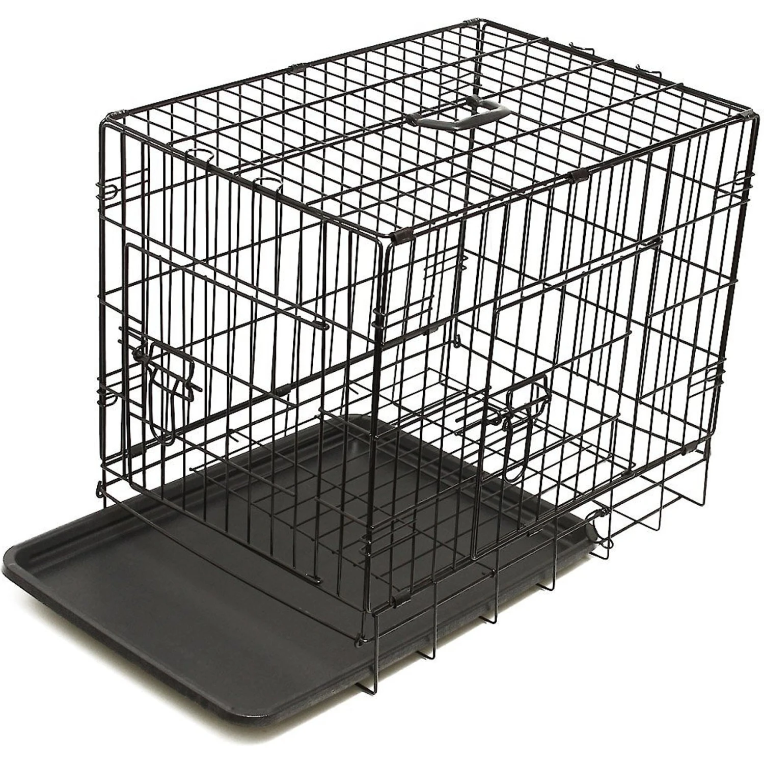 Paws & Pals Oxgord Double Door Collapsible Wire Dog Crate 7 Paws & Pals Oxgord Double Door Collapsible Wire Dog Crate - Image 7