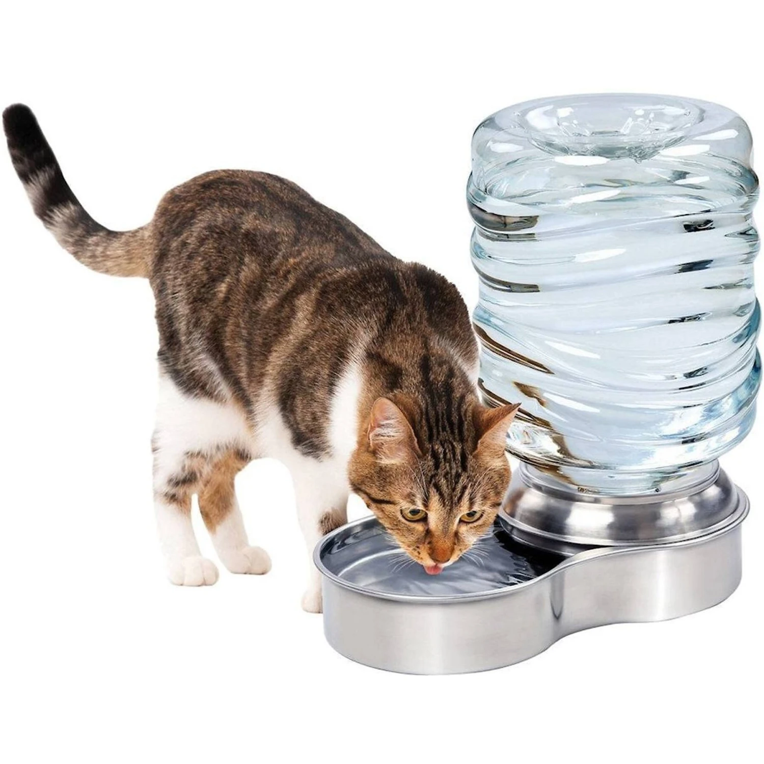 Etna Stainless Steel Gravity Refill Dog & Cat Waterer, 96-oz 2 Etna Stainless Steel Gravity Refill Dog & Cat Waterer, 96-oz - Image 2