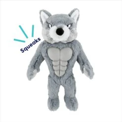 Frisco Wolf Muscle Plush Squeaky Dog Toy 8 Frisco Wolf Muscle Plush Squeaky Dog Toy -Pup Haven Sales Store 147082 PT2. AC SS1800 V1691776574