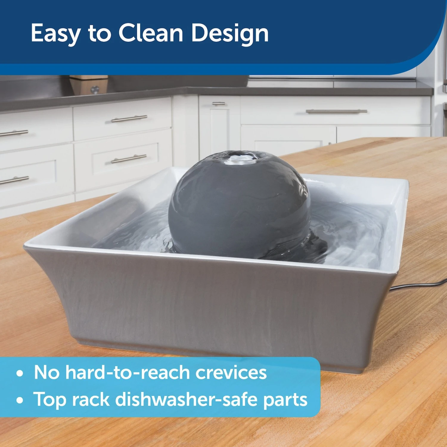 PetSafe Drinkwell Seascape Ceramic Dog & Cat Fountain 5 PetSafe Drinkwell Seascape Ceramic Dog & Cat Fountain - Image 5