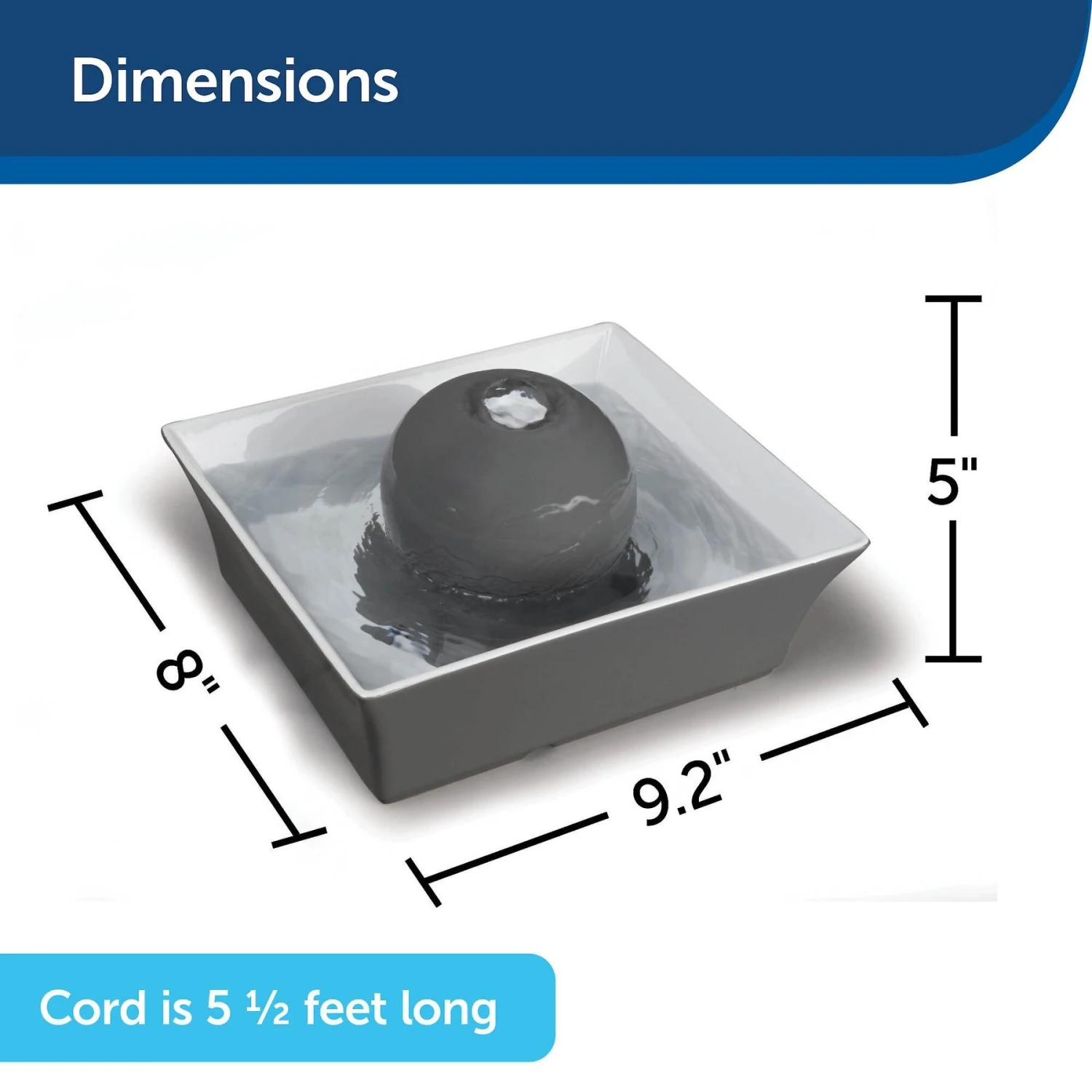 PetSafe Drinkwell Seascape Ceramic Dog & Cat Fountain 6 PetSafe Drinkwell Seascape Ceramic Dog & Cat Fountain - Image 6