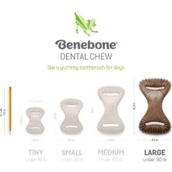 Benebone Peanut Butter Flavor Dental Tough Dog Chew Toy -Pup Haven Sales Store 151533 PT5. AC SS1800 V1612391494