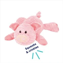Frisco Corduroy Plush Squeaking Pig Dog Toy -Pup Haven Sales Store 152832 PT2. AC SS1800 V1692020044