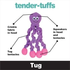 Snuggle Puppy Tender Tuffs Orange Octopus Tug-of-War Squeaky Dog Toy 8 Snuggle Puppy Tender Tuffs Orange Octopus Tug-of-War Squeaky Dog Toy -Pup Haven Sales Store 155747 PT2. AC SS1800 V1667518101