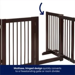 Frisco Deluxe Configurable 4-Panel Wood Dog Gate 10 Frisco Deluxe Configurable 4-Panel Wood Dog Gate -Pup Haven Sales Store 156793 PT3. AC SS1800 V1666119014