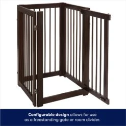 Frisco Deluxe Configurable 4-Panel Wood Dog Gate 12 Frisco Deluxe Configurable 4-Panel Wood Dog Gate -Pup Haven Sales Store 156793 PT5. AC SS1800 V1671203001