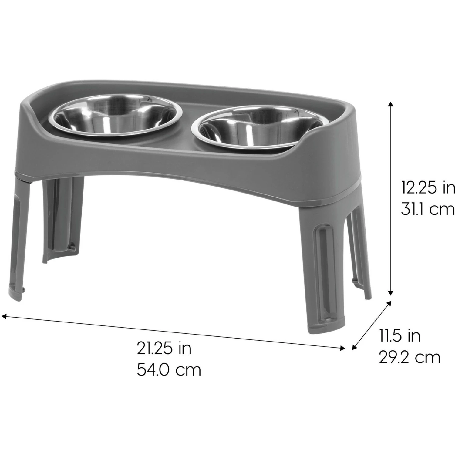 IRIS USA Elevated Dog Feeder With Attachable Feet 2 IRIS USA Elevated Dog Feeder With Attachable Feet - Image 2