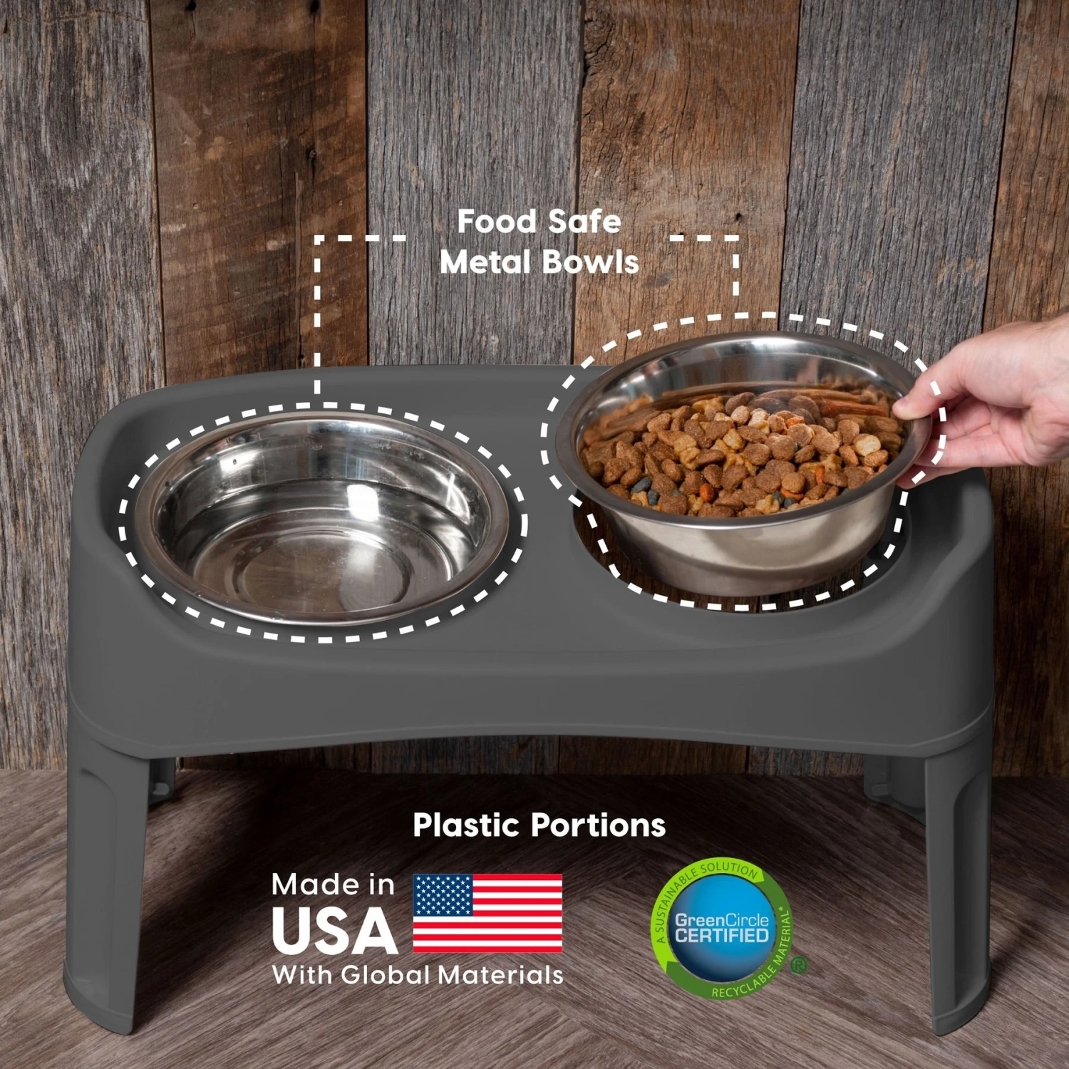 IRIS USA Elevated Dog Feeder With Attachable Feet 5 IRIS USA Elevated Dog Feeder With Attachable Feet - Image 5