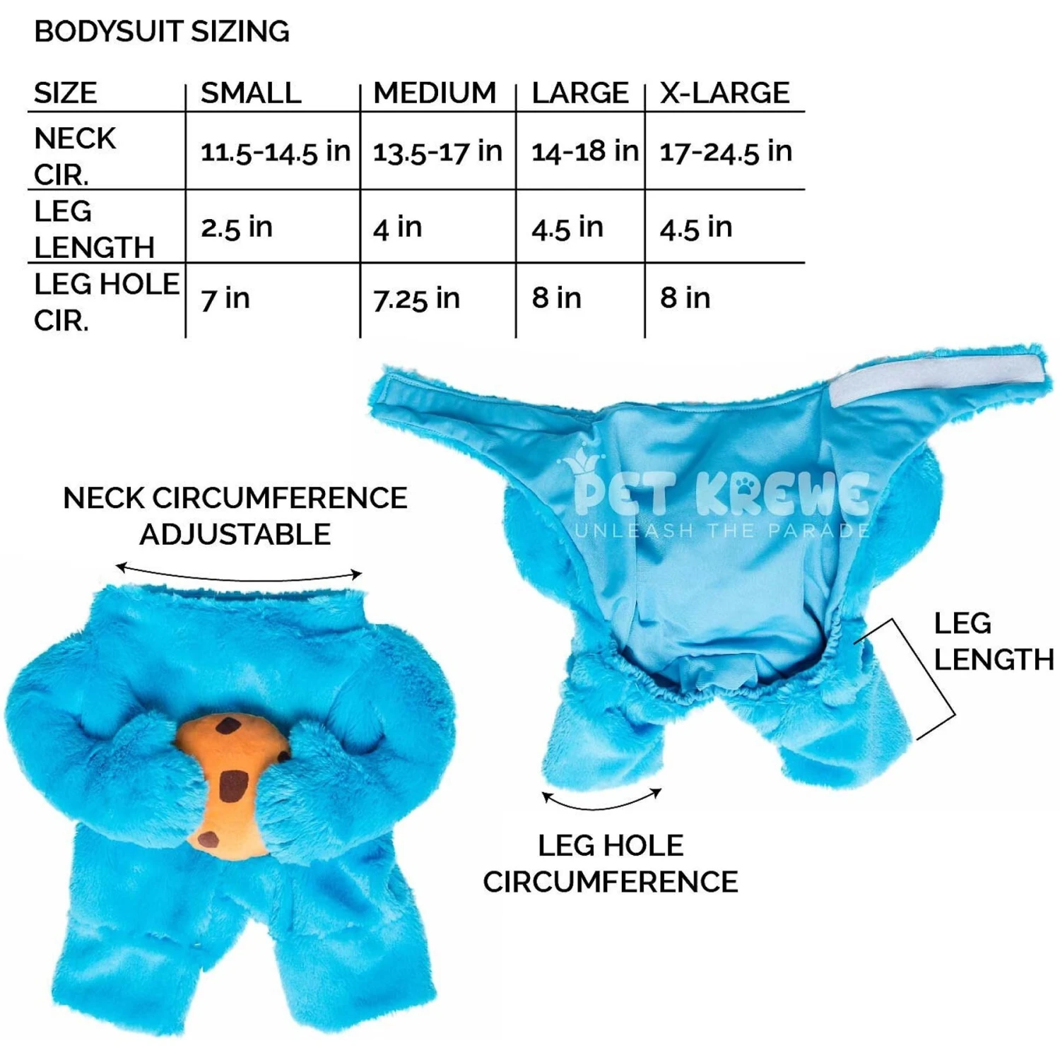 Pet Krewe Sesame Street Cookie Monster Dog & Cat Costume 2 Pet Krewe Sesame Street Cookie Monster Dog & Cat Costume - Image 2