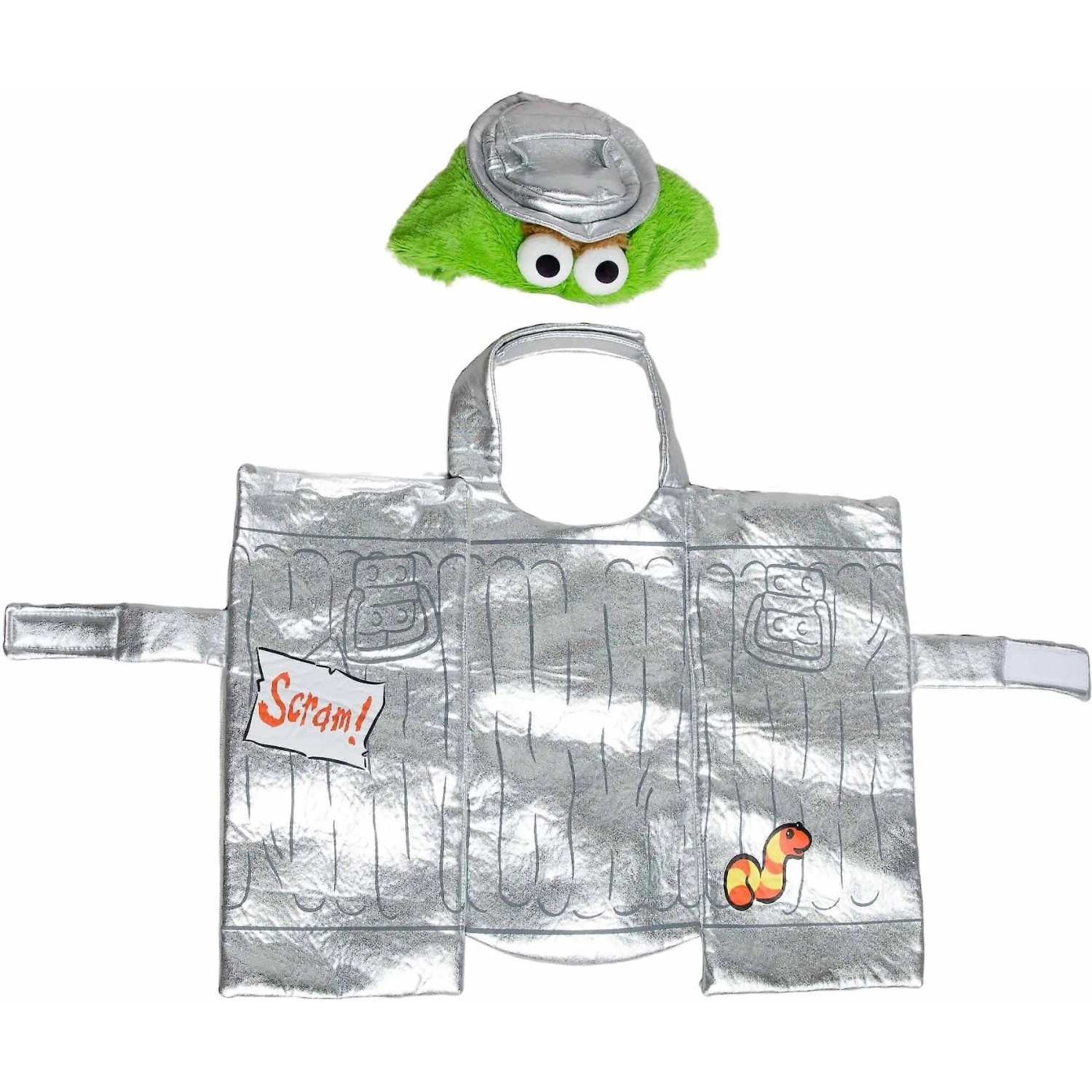 Pet Krewe Sesame Street Oscar The Grouch Dog & Cat Costume 5 Pet Krewe Sesame Street Oscar The Grouch Dog & Cat Costume - Image 5