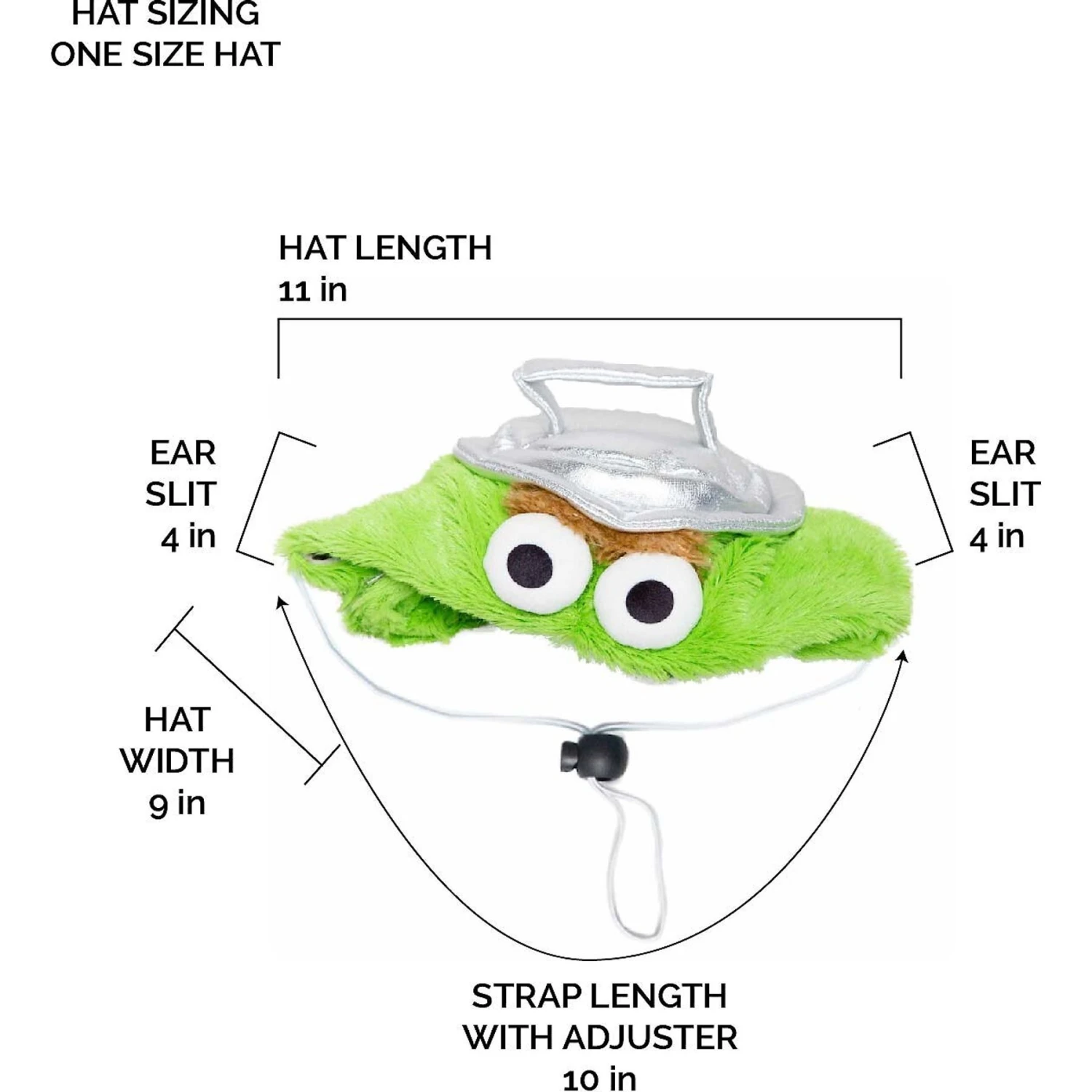 Pet Krewe Sesame Street Oscar The Grouch Dog & Cat Costume 6 Pet Krewe Sesame Street Oscar The Grouch Dog & Cat Costume - Image 6