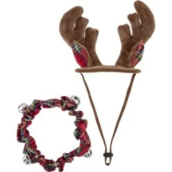 Frisco Holiday Antler Headband & Bell Collar Dog & Cat Costume 7 Frisco Holiday Antler Headband & Bell Collar Dog & Cat Costume -Pup Haven Sales Store 160658 PT3. AC SS1800 V1568818030