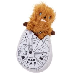 Fetch For Pets Star Wars Chewbacca M. Falcon Squeaky Plush Dog Toy