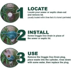 Doggie Doo Drain Pet Waste Removal 7 Doggie Doo Drain Pet Waste Removal -Pup Haven Sales Store 164752 PT2. AC SS1800 V1554847366