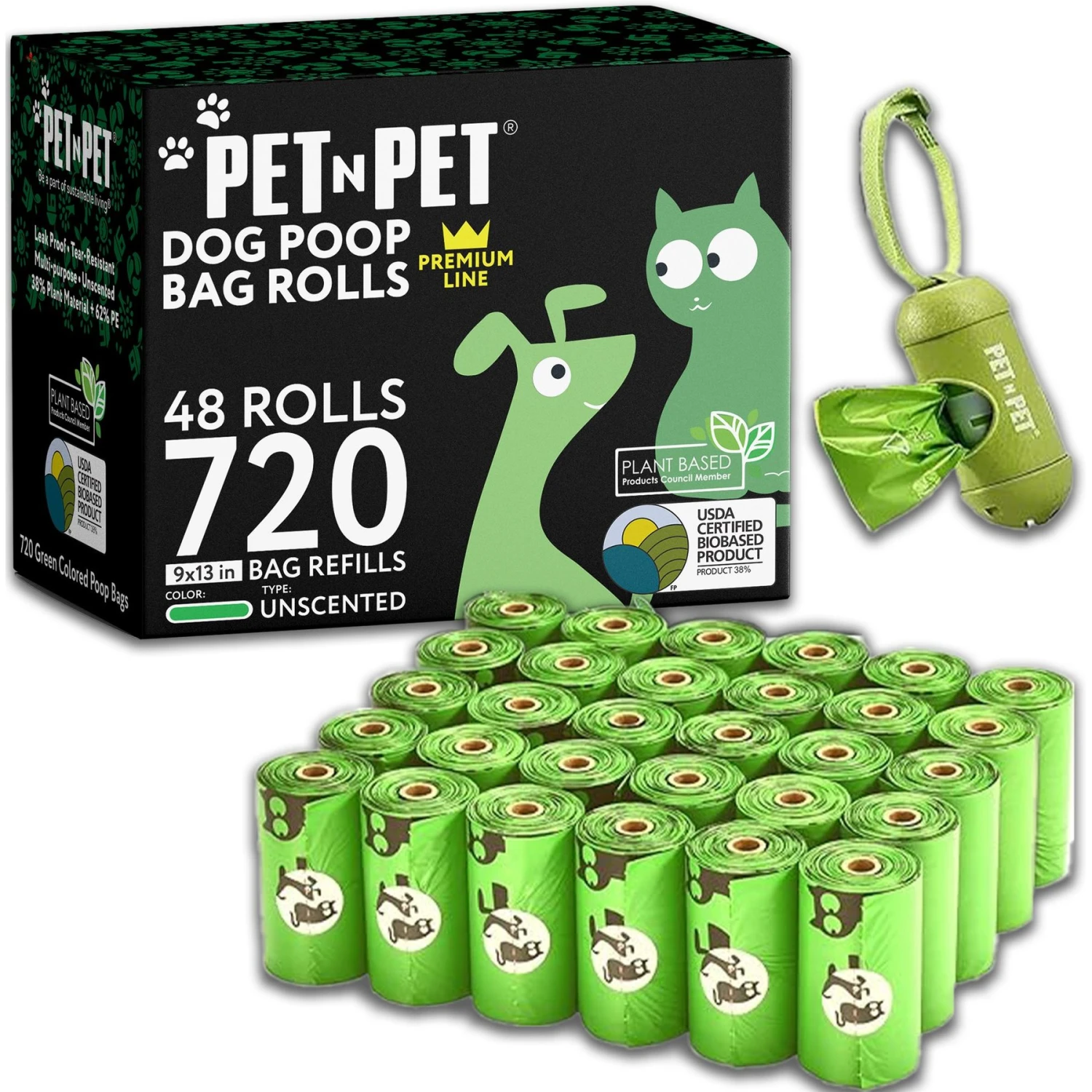 PET N PET Dog Poop Bags & Dispenser 1 PET N PET Dog Poop Bags & Dispenser