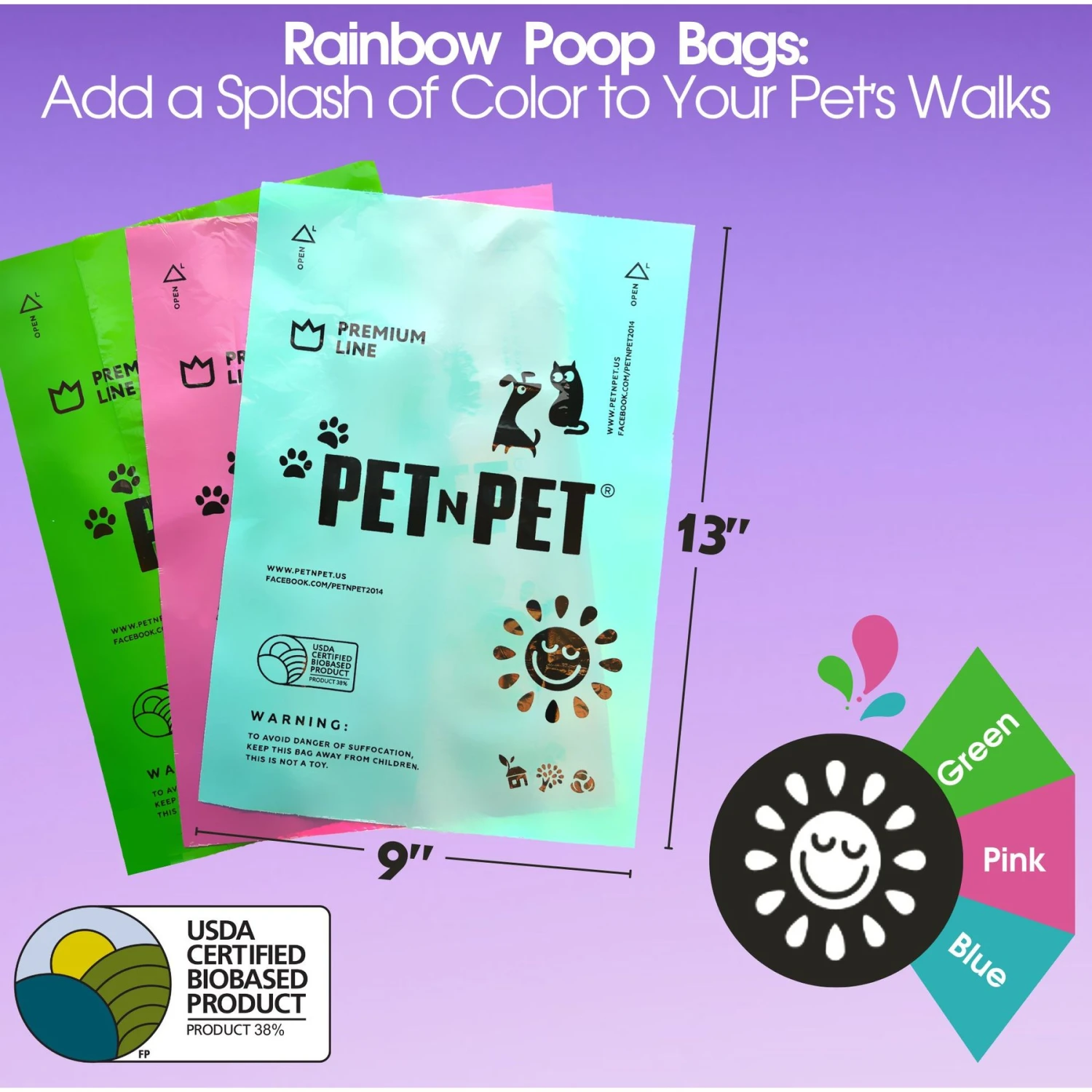 PET N PET Lavender Scented Dog Poop Bags 5 PET N PET Lavender Scented Dog Poop Bags - Image 5
