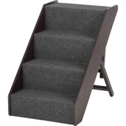 Arf Pets Foldable Dog & Cat Stairs, Black 9 Arf Pets Foldable Dog & Cat Stairs, Black -Pup Haven Sales Store 173269 PT2. AC SS1800 V1569551076