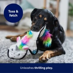 Frisco Unicorn Stuffing-Free Flat Plush Squeaky Dog Toy -Pup Haven Sales Store 174737 PT4. AC SS1800 V1695671061