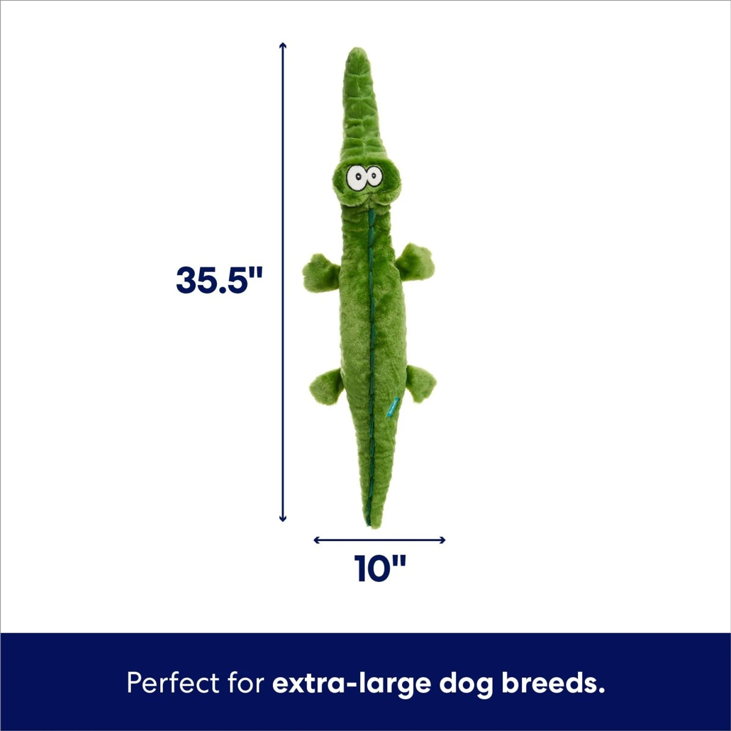 Frisco Alligator Wagazoo Plush Squeaky Dog Toy 2 Frisco Alligator Wagazoo Plush Squeaky Dog Toy - Image 2