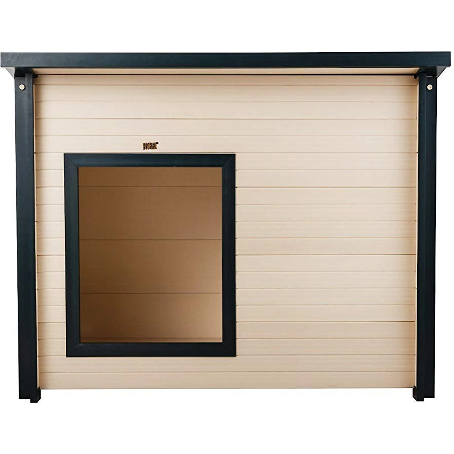 New Age Pet ECOFLEX Rustic Lodge Style Outdoor Dog House 1 New Age Pet ECOFLEX Rustic Lodge Style Outdoor Dog House