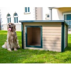 New Age Pet ECOFLEX Rustic Lodge Style Outdoor Dog House 9 New Age Pet ECOFLEX Rustic Lodge Style Outdoor Dog House -Pup Haven Sales Store 175311 PT3. AC SS1800 V1563893520