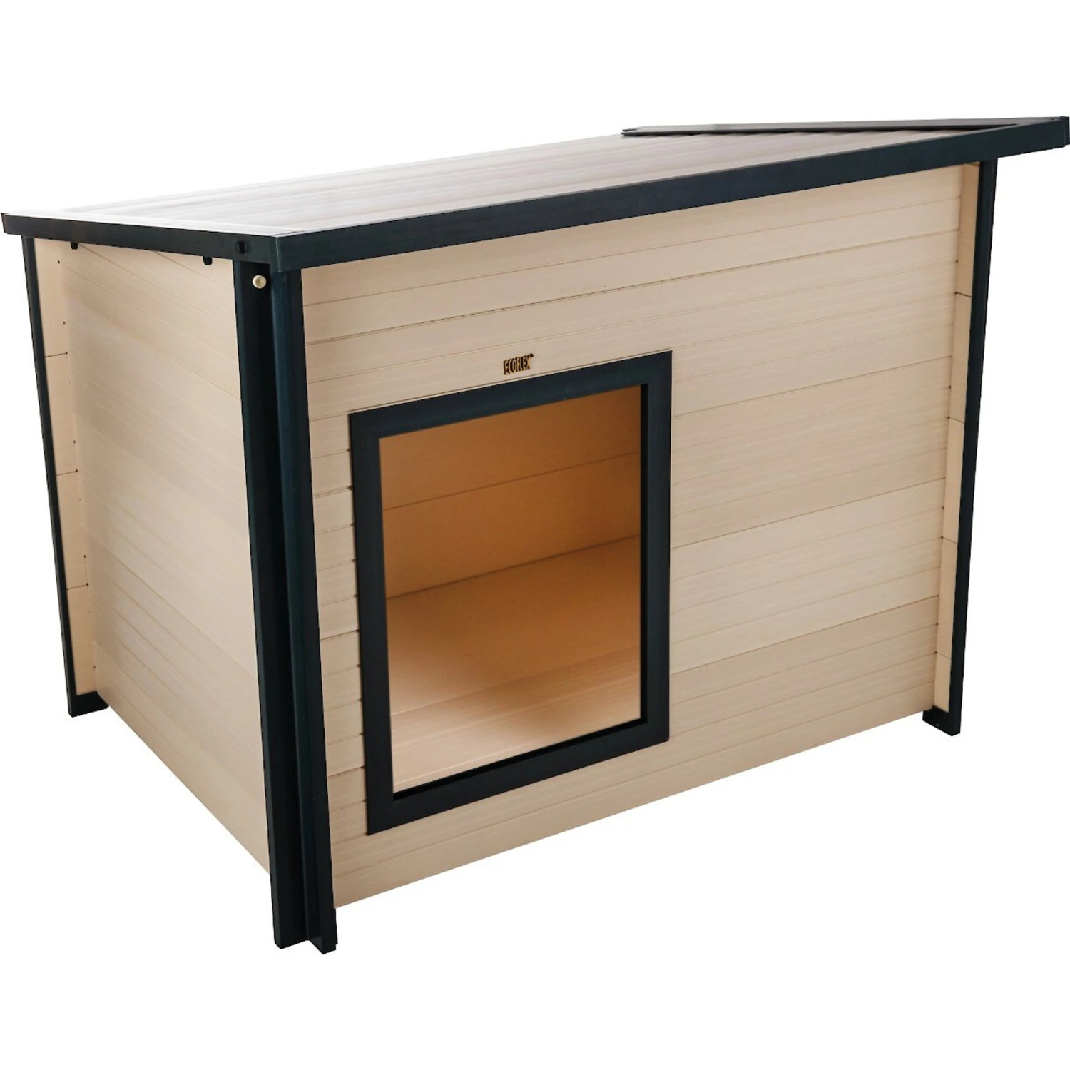 New Age Pet ECOFLEX Rustic Lodge Style Outdoor Dog House 5 New Age Pet ECOFLEX Rustic Lodge Style Outdoor Dog House - Image 5