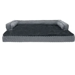 FurHaven Comfy Couch Orthopedic Bolster Dog Bed With Removable Cover -Pup Haven Sales Store 178147 PT2. AC SS1800 V1681487872