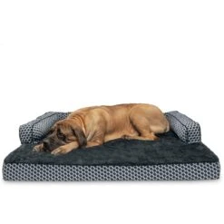 FurHaven Comfy Couch Orthopedic Bolster Dog Bed With Removable Cover -Pup Haven Sales Store 178147 PT3. AC SS1800 V1695327589